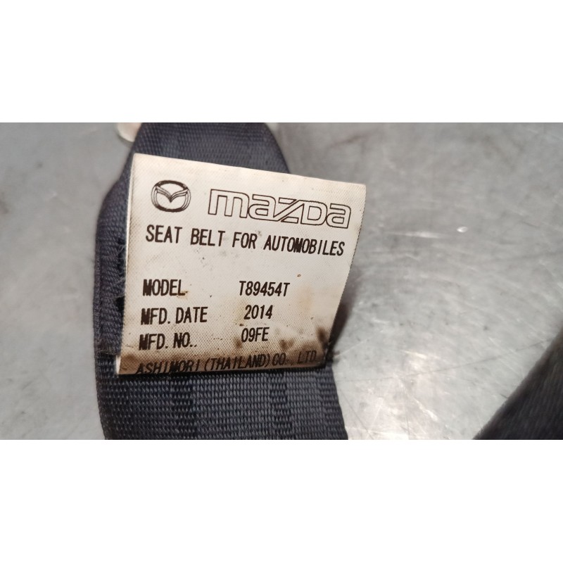 Recambio de cinturon seguridad trasero derecho para mazda cx-5 (ke, gh) 2.2 d (ke2fw) referencia OEM IAM T89454T  