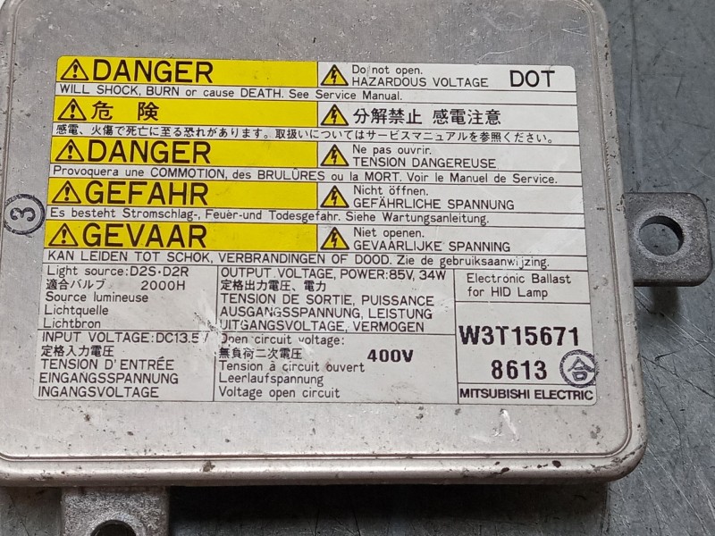 Recambio de centralita faros xenon para mazda 5 (cr) 2.0 cd (cr19) referencia OEM IAM W3T15671  