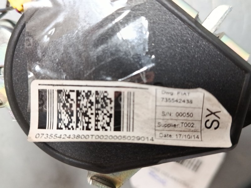 Recambio de cinturon seguridad delantero izquierdo para fiat doblo cargo (263_) 1.3 d multijet referencia OEM IAM 735542438  