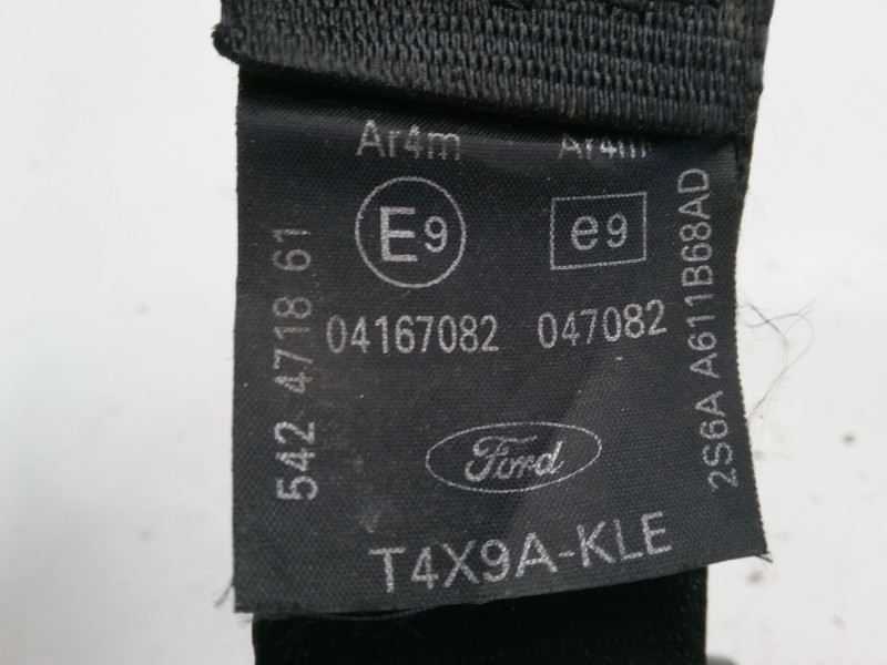 Recambio de cinturon seguridad trasero derecho para ford fiesta v (jh_, jd_) 1.4 tdci referencia OEM IAM   