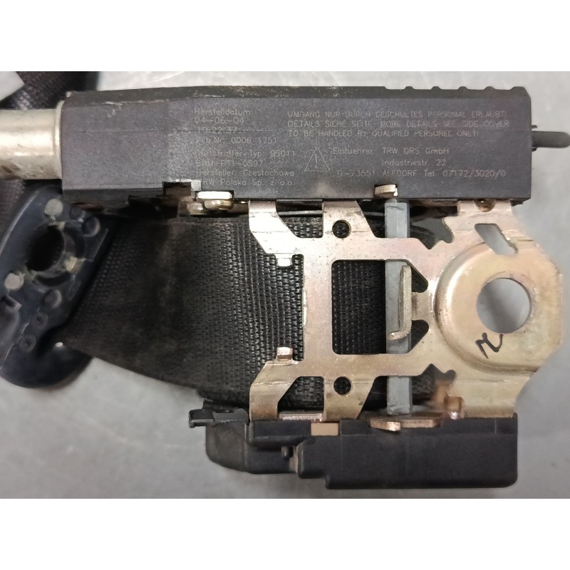 Recambio de cinturon seguridad delantero izquierdo para smart fortwo coupé (450) 0.7 (450.352, 450.332) referencia OEM IAM   