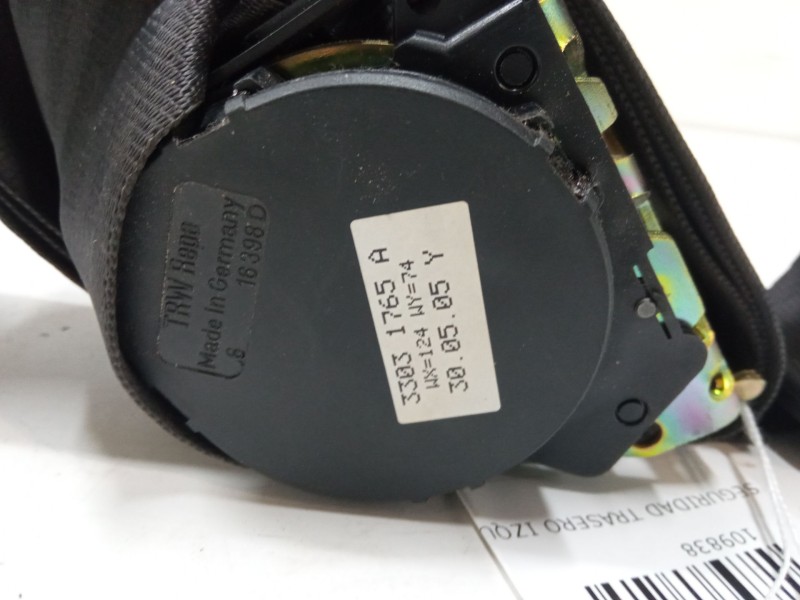 Recambio de cinturon seguridad trasero izquierdo para fiat panda / panda classic (169_) 1.3 d multijet (169.axc1a) referencia OE