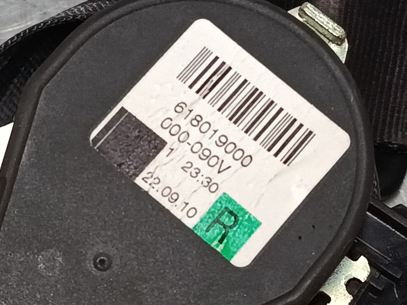 Recambio de cinturon seguridad trasero derecho para volkswagen golf vi (5k1) 1.2 tsi referencia OEM IAM 618019000  