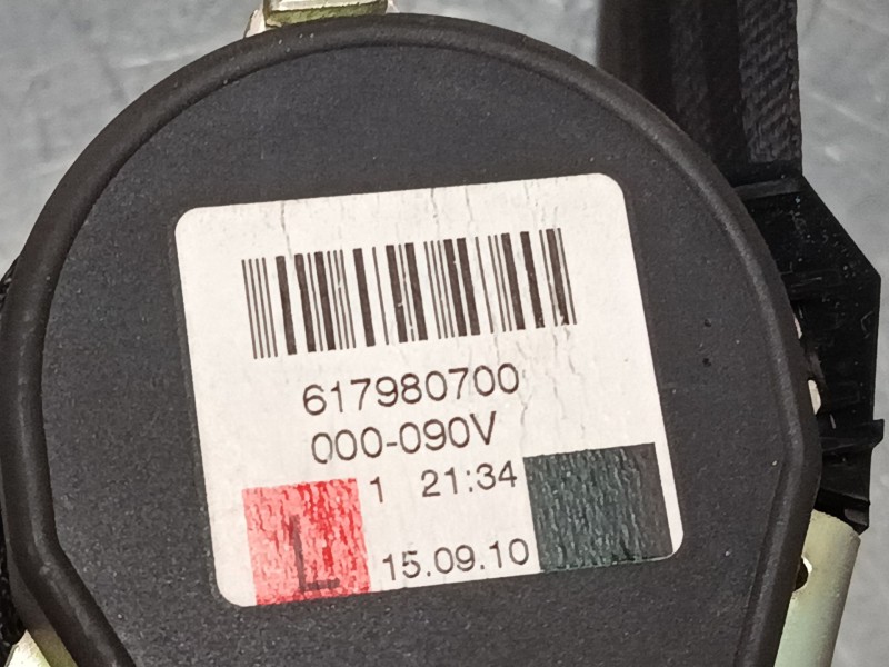 Recambio de cinturon seguridad trasero izquierdo para volkswagen golf vi (5k1) 1.2 tsi referencia OEM IAM 617980700  