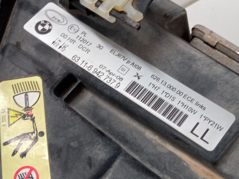 Recambio de faro izquierdo xenon para bmw 3 (e90) 320 d referencia OEM IAM 631169427379  