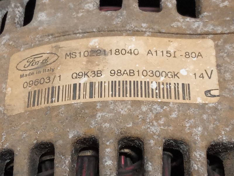 Recambio de alternador para ford focus i (daw, dbw) 1.6 16v referencia OEM IAM Q9K3B98AB10300GK  