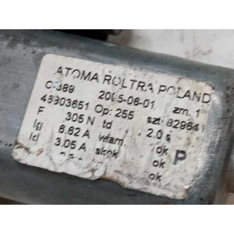 Recambio de elevalunas electrico delantero derecho para fiat panda / panda classic (169_) 1.3 d multijet (169.axc1a) referencia 