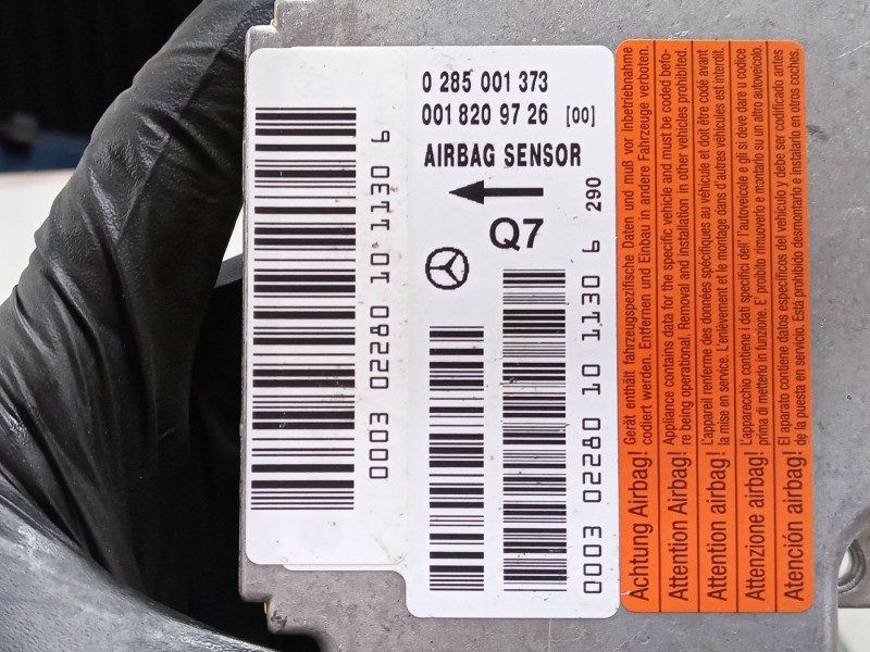 Recambio de centralita airbag para mercedes-benz clase c (w203) c 200 kompressor (203.042) referencia OEM IAM 0285001373 0018209