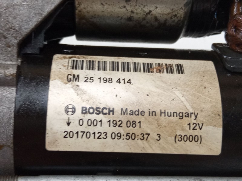Recambio de motor arranque para opel corsa e (x15) 1.4 (08, 68) referencia OEM IAM 25198414 0001192081 