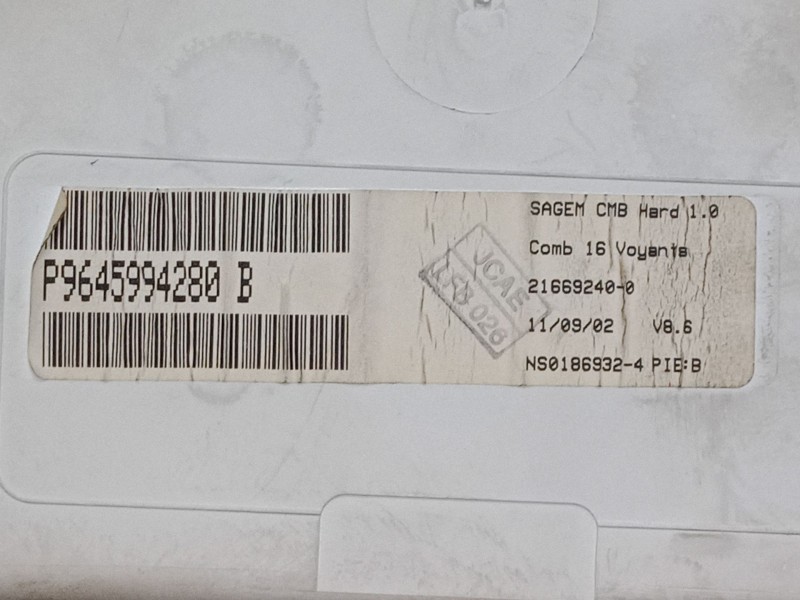 Recambio de cuadro instrumentos para citroën c3 i (fc_, fn_) 1.4 i referencia OEM IAM 9645994280  