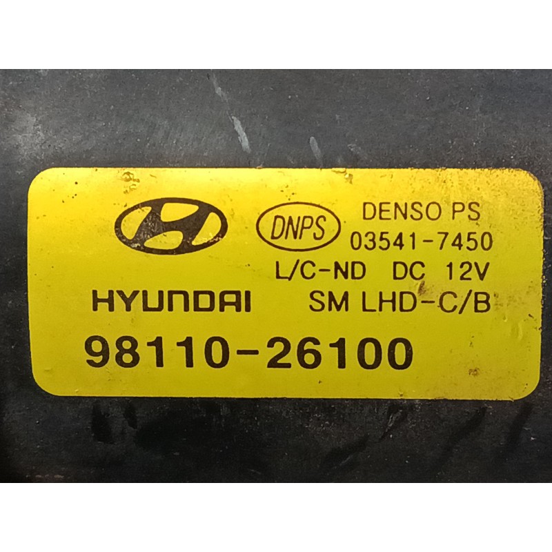 Recambio de motor limpia delantero para hyundai santa fé i (sm) 2.0 crdi 4x4 referencia OEM IAM 9811026100  
