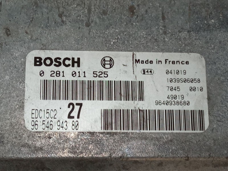 Recambio de centralita motor uce para peugeot 206 hatchback (2a/c) 2.0 hdi 90 referencia OEM IAM 9654694380  