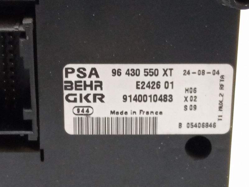 Recambio de mando climatizador para peugeot 206 hatchback (2a/c) 2.0 hdi 90 referencia OEM IAM 96430550XT  