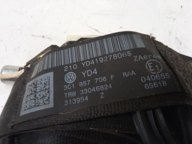 Recambio de cinturon seguridad delantero derecho para volkswagen passat b6 (3c2) 2.0 tdi referencia OEM IAM   