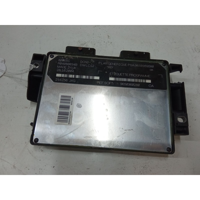 Recambio de centralita motor uce para peugeot partner monospace (5_, g_) 1.9 d referencia OEM IAM 9650359580  