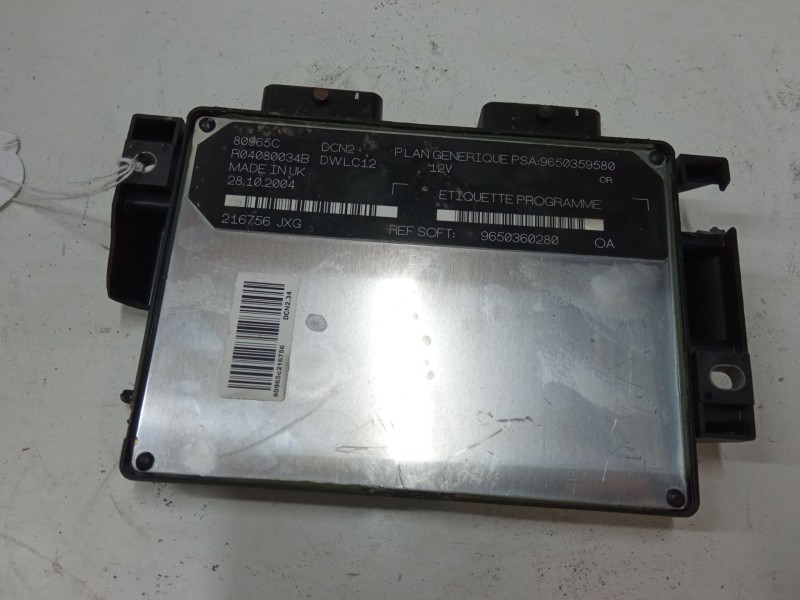 Recambio de centralita motor uce para peugeot partner monospace (5_, g_) 1.9 d referencia OEM IAM 9650359580  