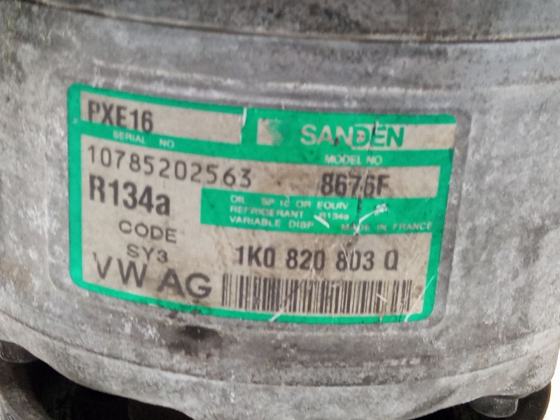 Recambio de compresor a/a para volkswagen passat b6 (3c2) 2.0 tdi referencia OEM IAM 1K0820803Q  