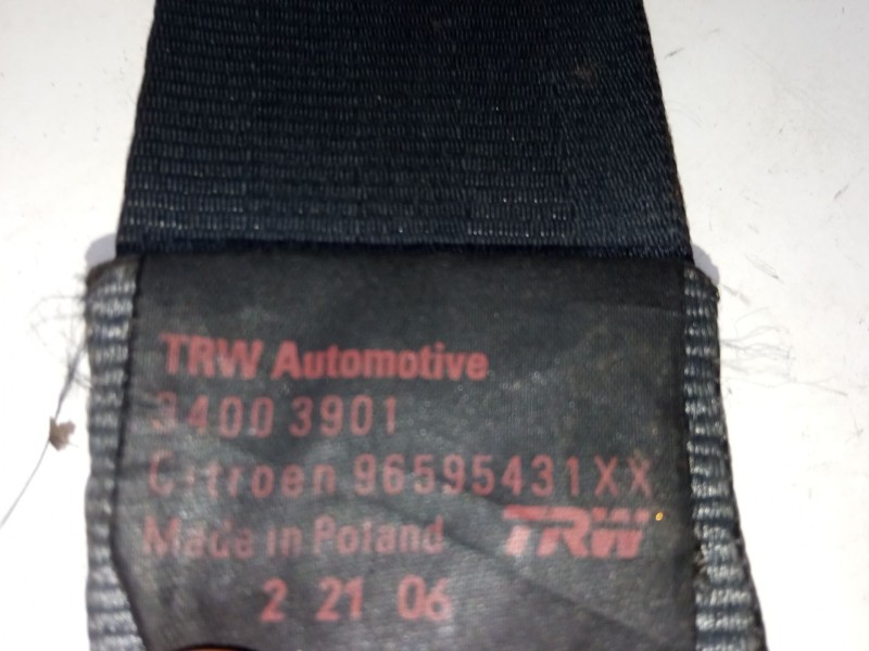 Recambio de cinturon seguridad delantero izquierdo para citroën c2 (jm_) 1.4 hdi referencia OEM IAM   