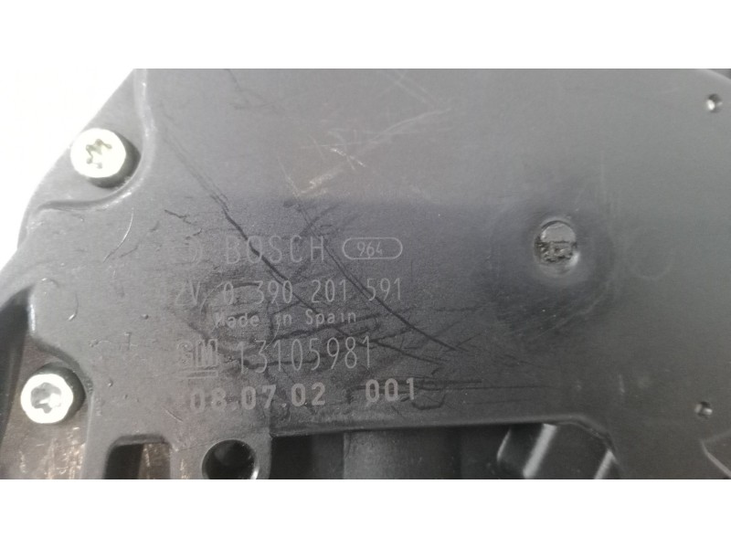 Recambio de motor limpia trasero para opel astra h gtc (a04) 1.8 (l08) referencia OEM IAM 0390201591  13105981