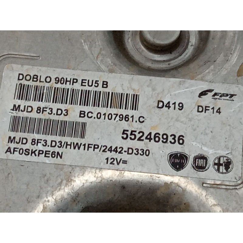 Recambio de centralita motor uce para fiat doblo cargo (263_) 1.3 d multijet referencia OEM IAM 55246936  