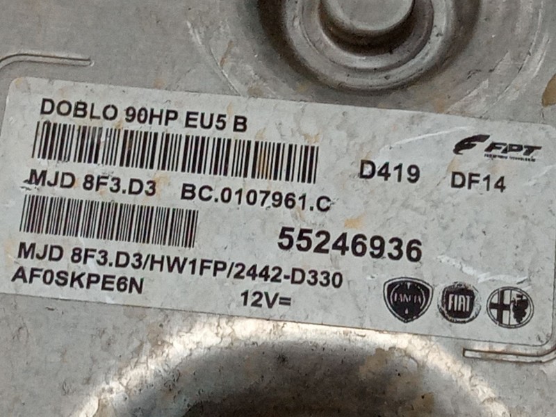 Recambio de centralita motor uce para fiat doblo cargo (263_) 1.3 d multijet referencia OEM IAM 55246936  