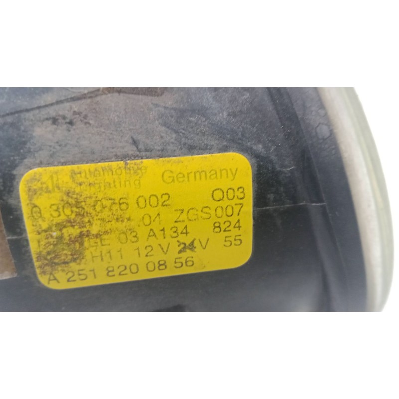 Recambio de faro antiniebla derecho para mercedes-benz clase a (w169) a 170 (169.032, 169.332) referencia OEM IAM A2518200856  