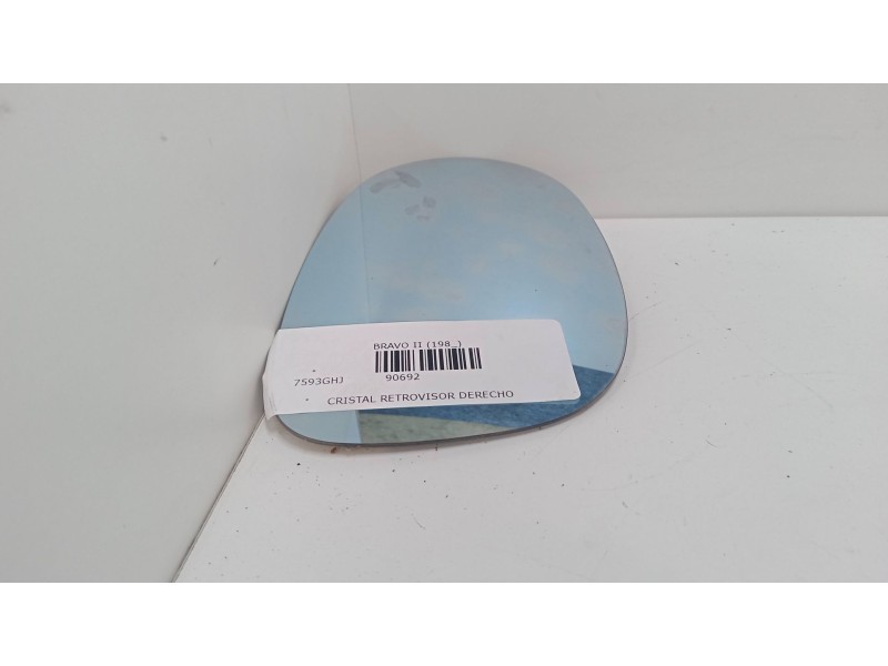 Recambio de cristal retrovisor derecho para fiat bravo ii (198_) 1.9 d multijet (198axb1a) referencia OEM IAM   