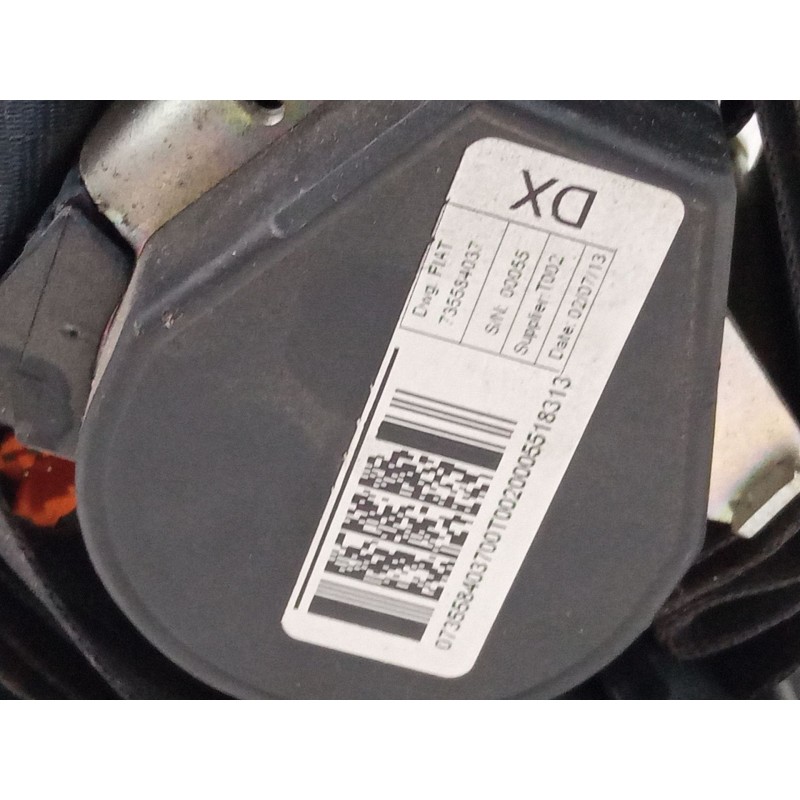 Recambio de cinturon seguridad delantero derecho para fiat doblo cargo (263_) 1.3 d multijet referencia OEM IAM 735584037  