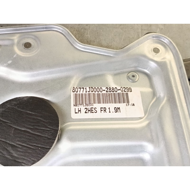 Recambio de elevalunas electrico delantero izquierdo para nissan qashqai i (j10, nj10) 1.5 dci referencia OEM IAM 80771JD000  