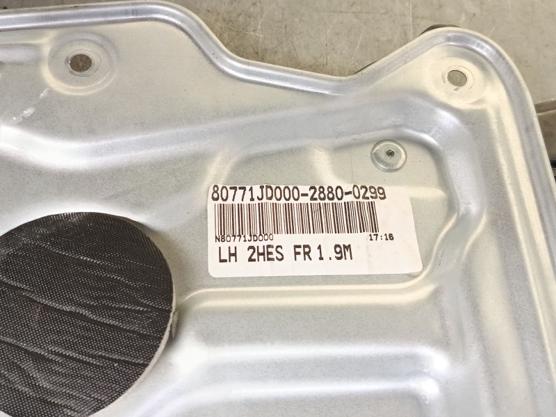 Recambio de elevalunas electrico delantero izquierdo para nissan qashqai i (j10, nj10) 1.5 dci referencia OEM IAM 80771JD000  