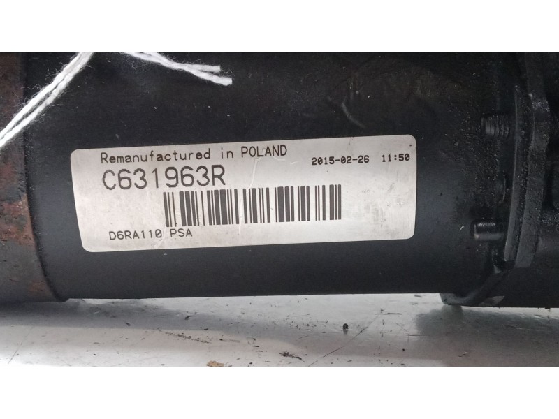 Recambio de motor arranque para peugeot 1007 (km_) 1.4 hdi referencia OEM IAM C631963R  