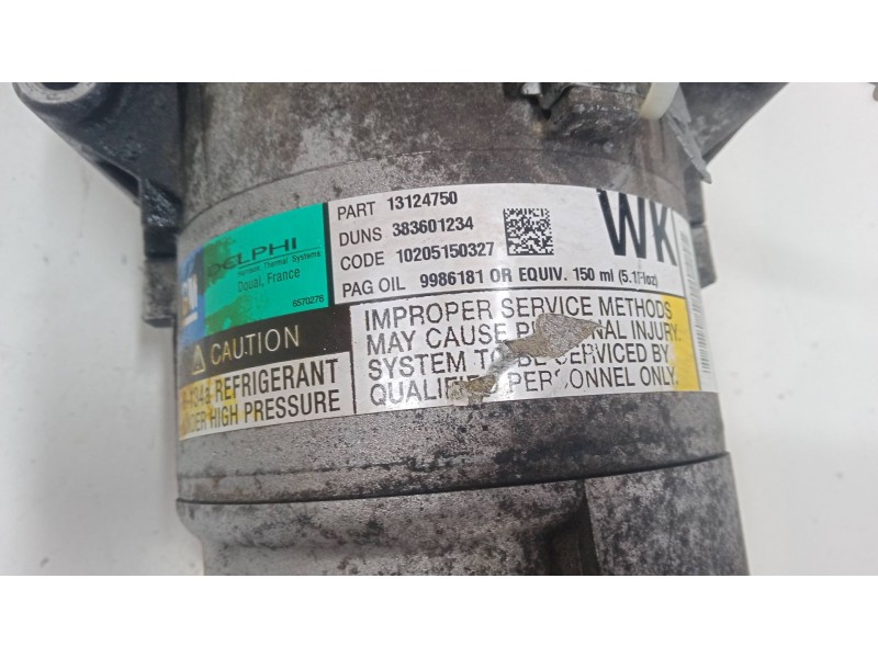 Recambio de compresor a/a para opel astra h gtc (a04) 1.8 (l08) referencia OEM IAM 13124750 10205150327 383601234