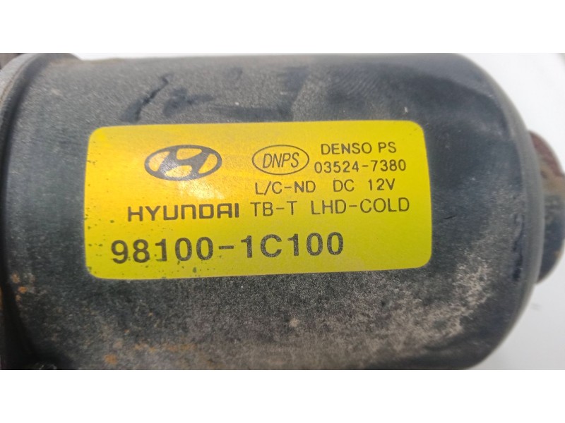 Recambio de motor limpia delantero para hyundai getz (tb) 1.4 i referencia OEM IAM 981001c100  035247380