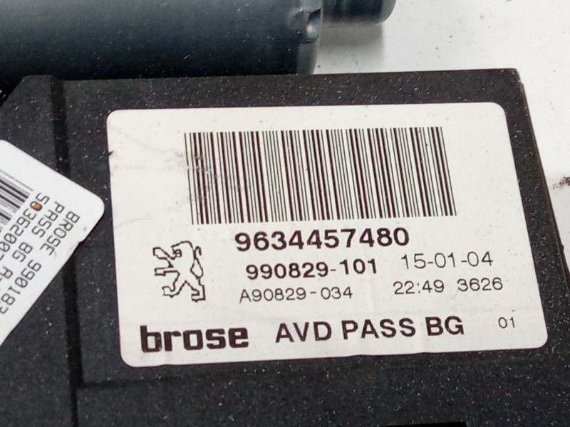Recambio de elevalunas electrico delantero derecho para peugeot 307 (3a/c) 2.0 16v referencia OEM IAM 9634457480  