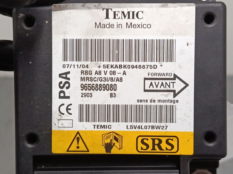 Recambio de centralita airbag para citroën c3 i (fc_, fn_) 1.4 i referencia OEM IAM 9656889080  