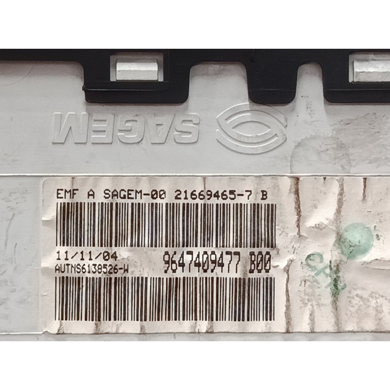 Recambio de pantalla interior reloj para citroën c3 i (fc_, fn_) 1.4 i referencia OEM IAM 9647409477B00 216694657B 