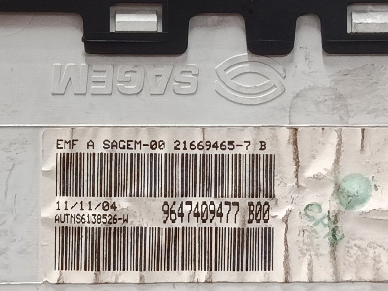 Recambio de pantalla interior reloj para citroën c3 i (fc_, fn_) 1.4 i referencia OEM IAM 9647409477B00 216694657B 