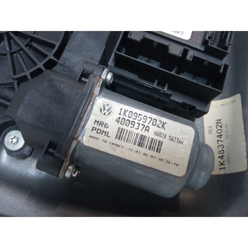 Recambio de elevalunas electrico delantero derecho para volkswagen golf v (1k1) 1.9 tdi 4motion referencia OEM IAM 1K0959792G  