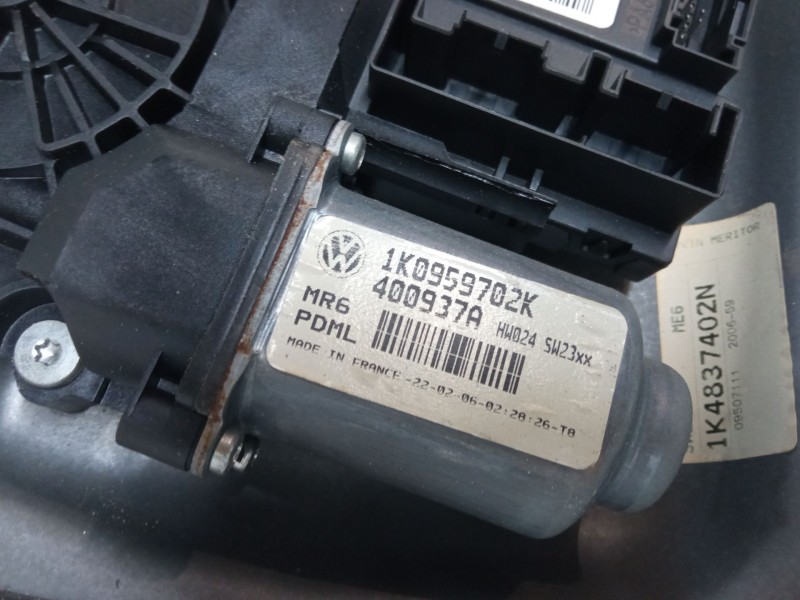 Recambio de elevalunas electrico delantero derecho para volkswagen golf v (1k1) 1.9 tdi 4motion referencia OEM IAM 1K0959792G  