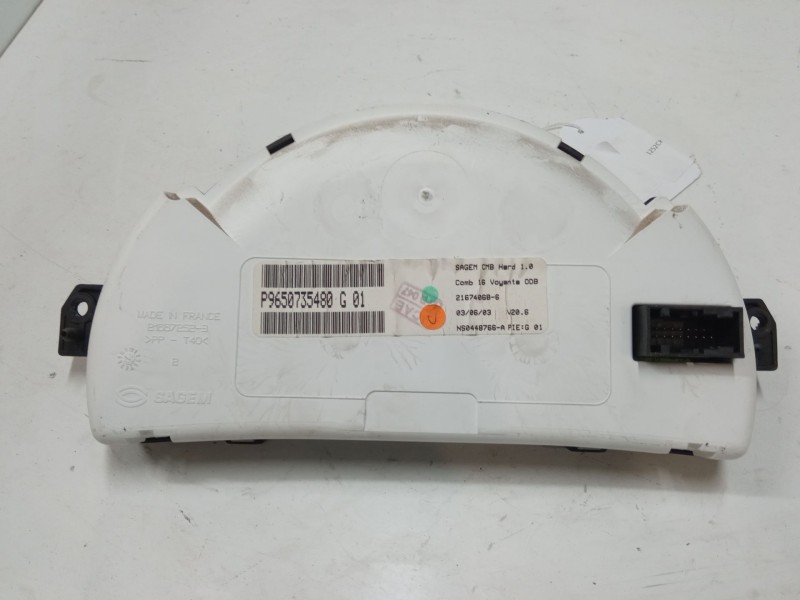 Recambio de cuadro instrumentos para citroën c3 pluriel (hb_) 1.4 referencia OEM IAM 9650735480  