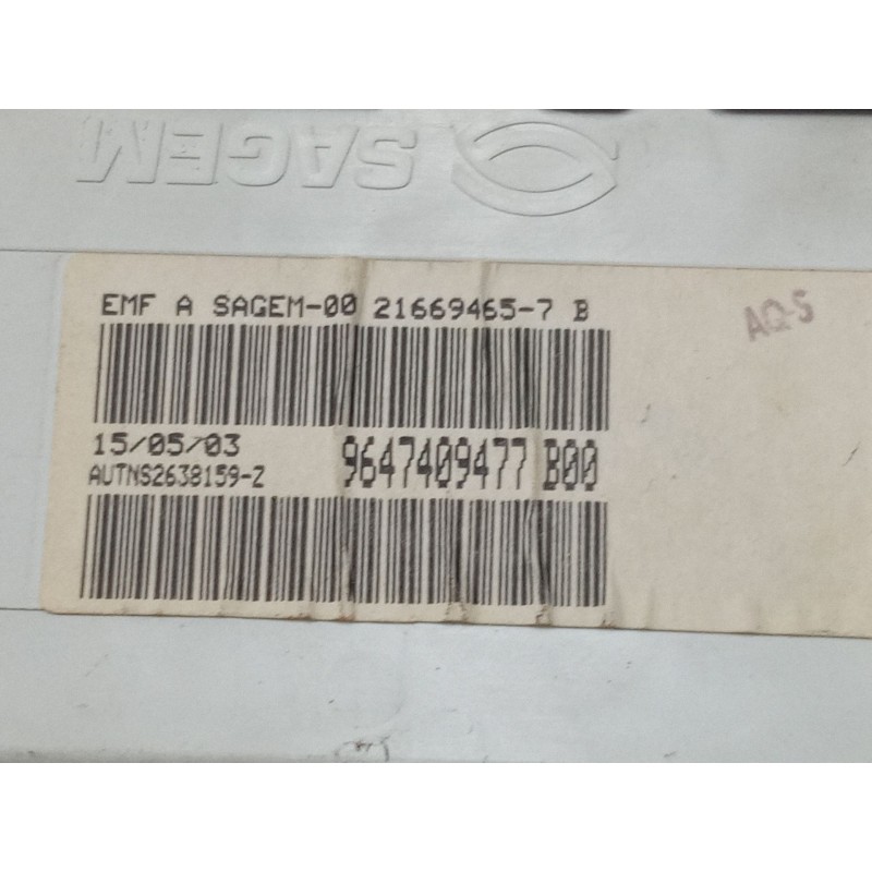 Recambio de pantalla interior reloj para citroën c3 pluriel (hb_) 1.4 referencia OEM IAM 9647409477  