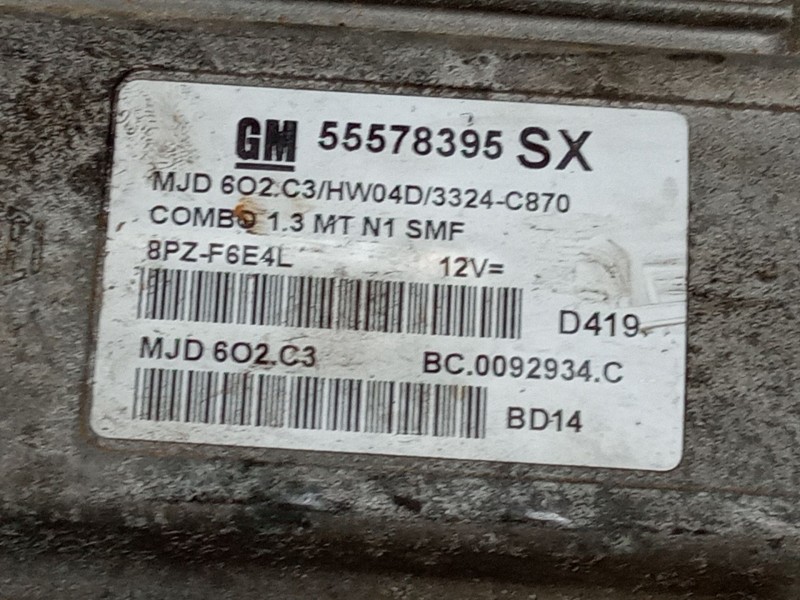 Recambio de centralita motor uce para opel combo tour 1.3 cdti 16v referencia OEM IAM 55578395SX  