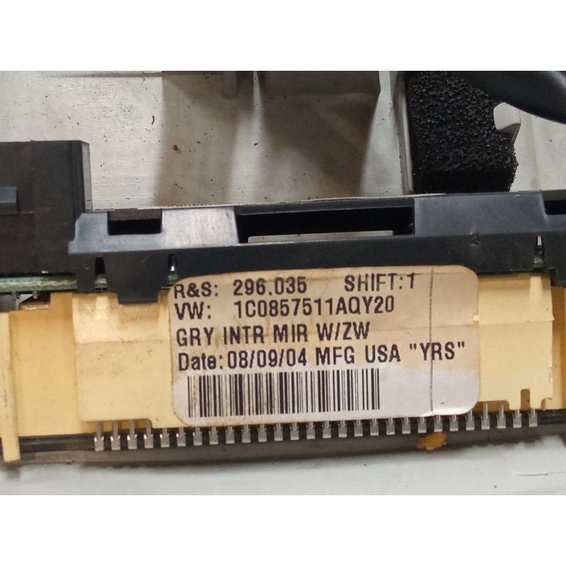 Recambio de retrovisor interior para volkswagen new beetle (9c1, 1c1) 1.9 tdi referencia OEM IAM 1C0857511AQY20  
