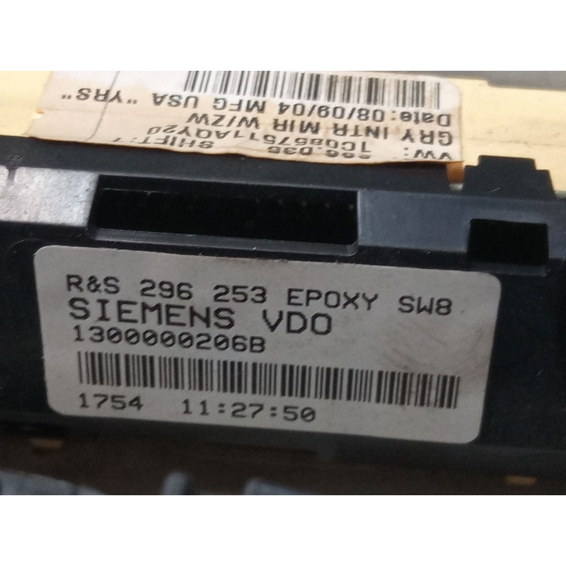 Recambio de retrovisor interior para volkswagen new beetle (9c1, 1c1) 1.9 tdi referencia OEM IAM 1C0857511AQY20  