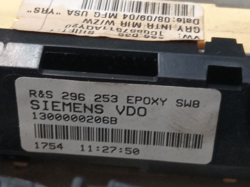 Recambio de retrovisor interior para volkswagen new beetle (9c1, 1c1) 1.9 tdi referencia OEM IAM 1C0857511AQY20  