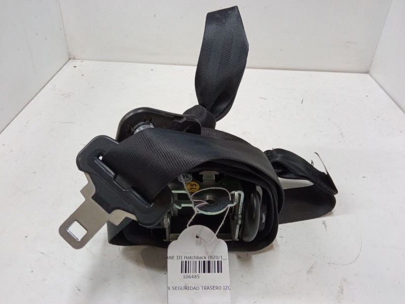 Recambio de cinturon seguridad trasero izquierdo para renault megane iii hatchback (bz0/1_, b3_) 1.6 16v (bz1b, bz1h) referencia