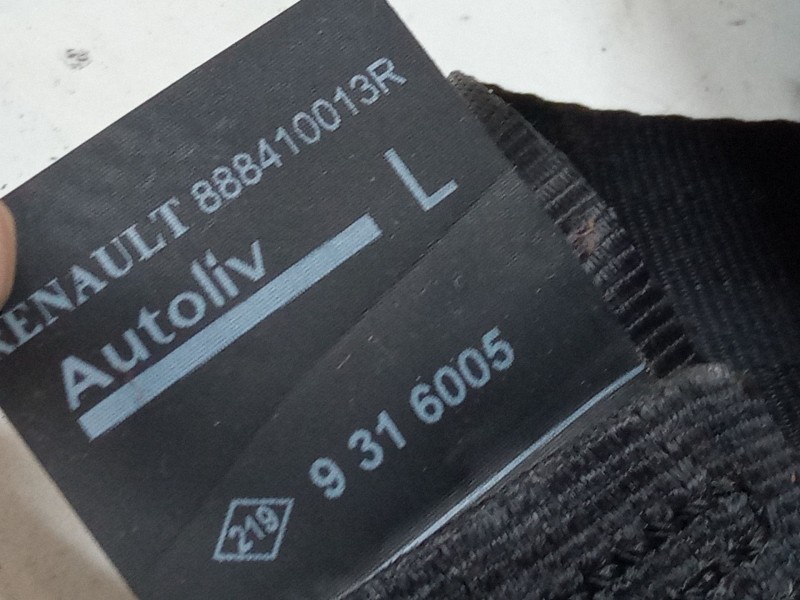 Recambio de cinturon seguridad trasero izquierdo para renault megane iii hatchback (bz0/1_, b3_) 1.6 16v (bz1b, bz1h) referencia