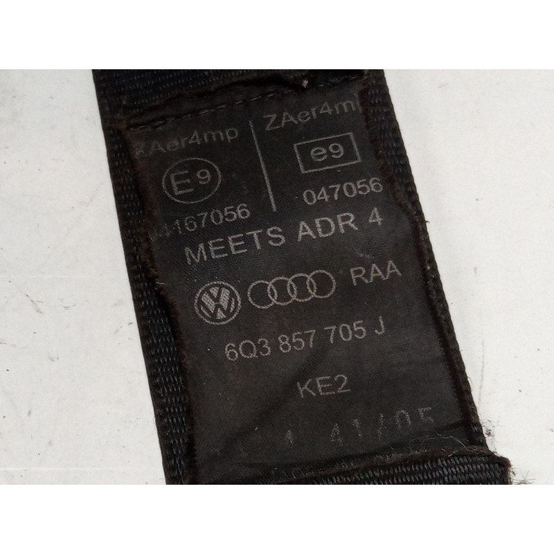 Recambio de cinturon seguridad delantero izquierdo para volkswagen polo iv (9n_, 9a_) 1.4 tdi referencia OEM IAM 6Q3857705J  