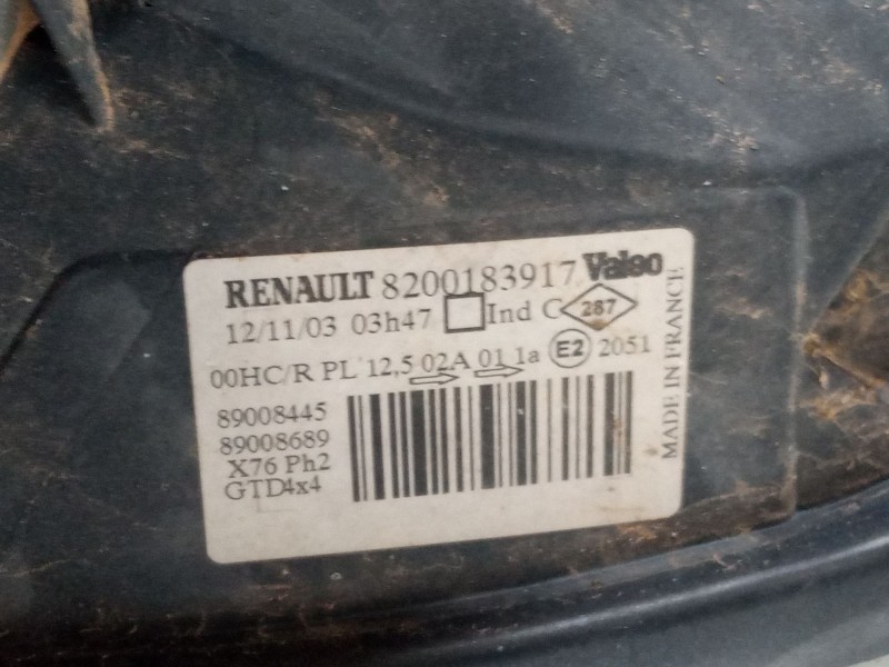 Recambio de faro izquierdo para renault kangoo (kc0/1_) 1.9 dci 4x4 referencia OEM IAM   