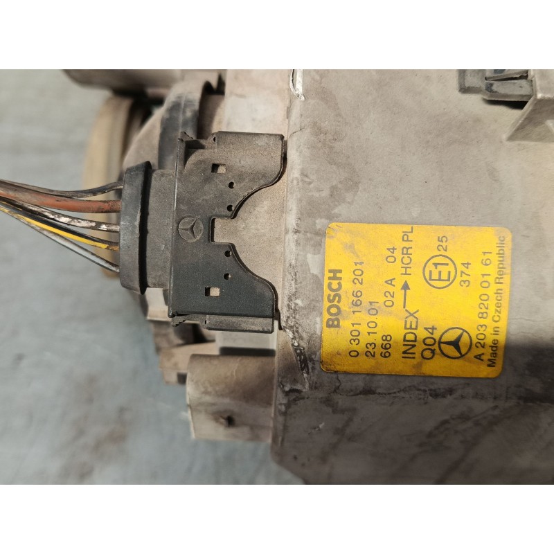 Recambio de faro izquierdo para mercedes-benz clase c (w203) c 220 cdi (203.006) referencia OEM IAM A2038200161 0301166201 